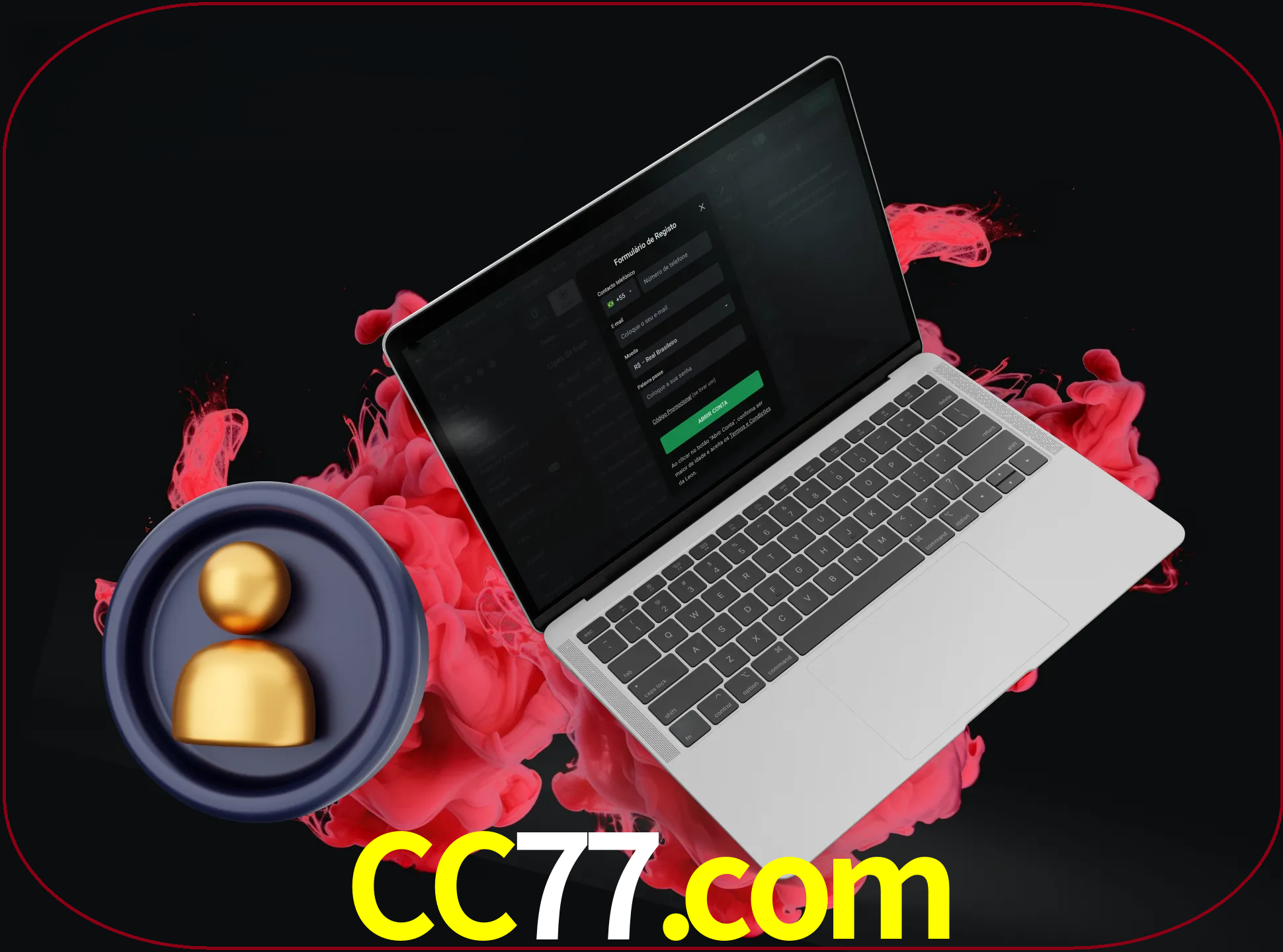 No cabeçalho do site cc77, clique no botão que o levará a um formulário especial onde terá de introduzir as suas informações actuais.